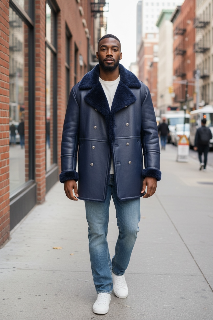 Jake Wood Leather Shearling